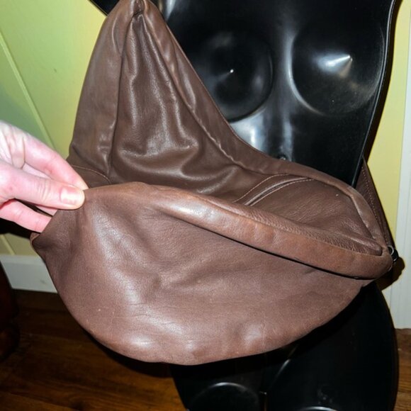 AmeriBag Healthy Back Bag Brown Leather Adjustable Strap - Picture 7 of 15